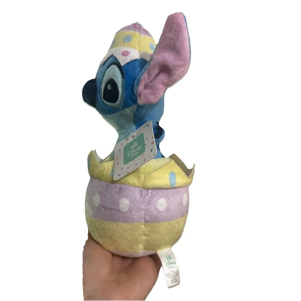 Stitch Easter‎ Bunny in Egg Ears Are Rustling Pastel NWT Soft Plush Disney Baby